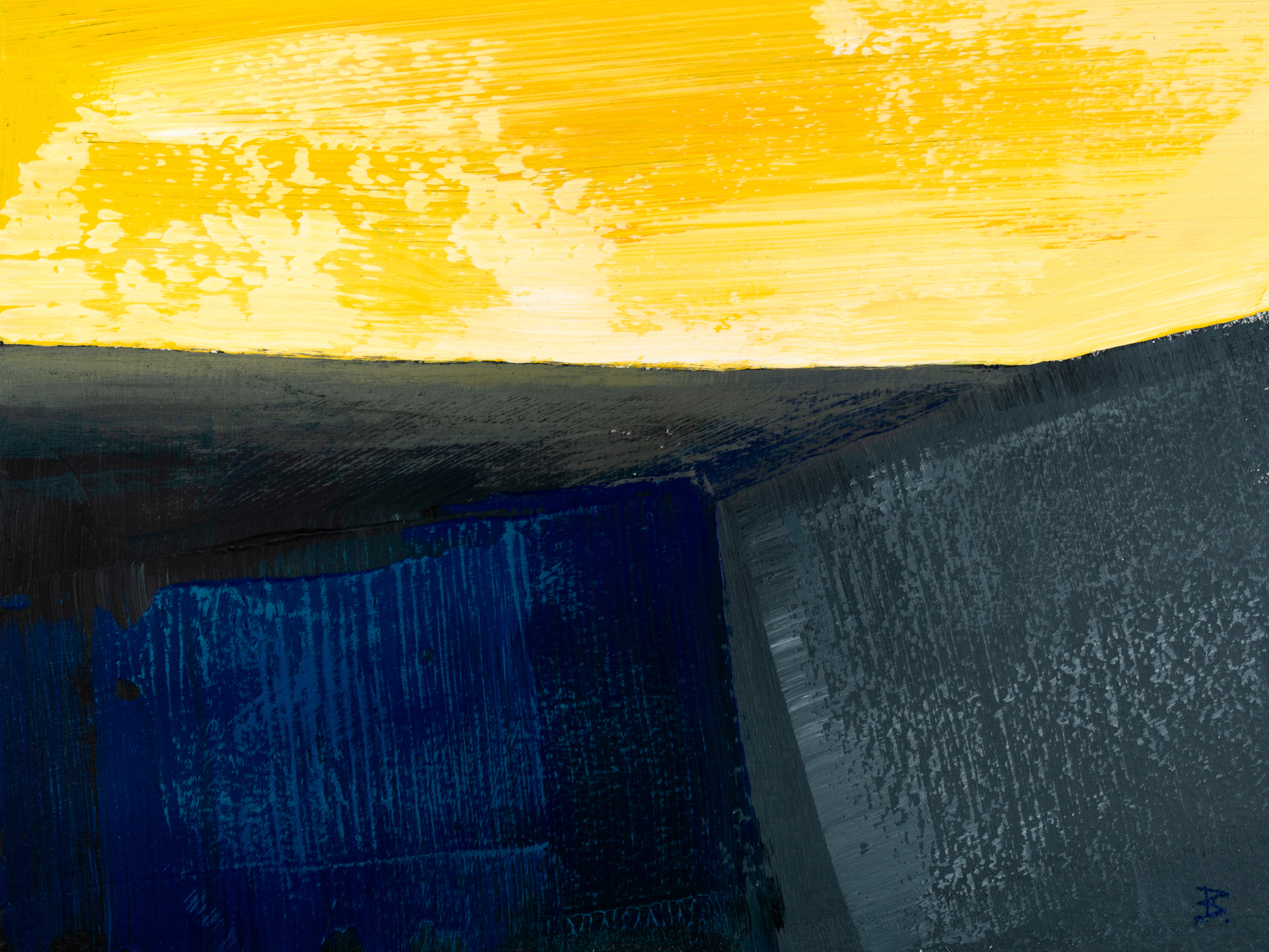 Blue Gray and Yellow 10220 3, 24x32, © Ernest Bisaev
