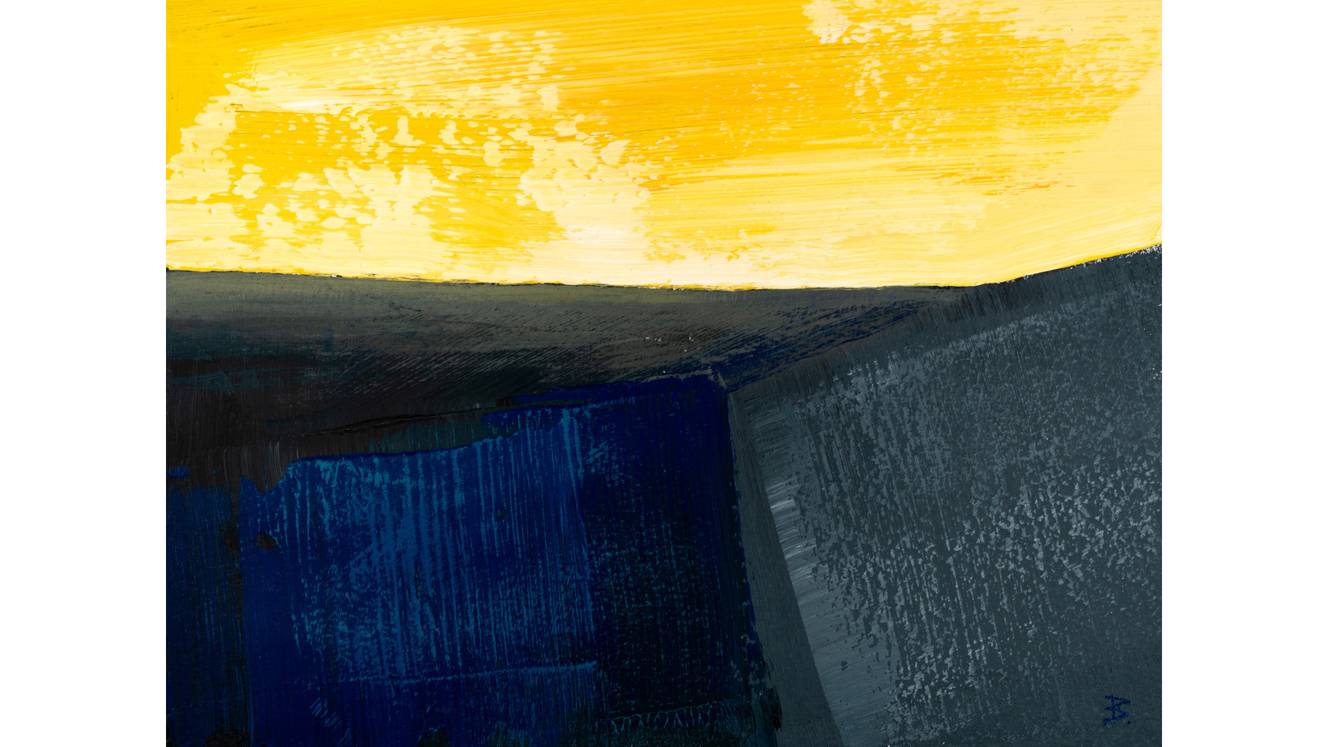 Blue Gray and Yellow 10220 3, 24x32, © Ernest Bisaev