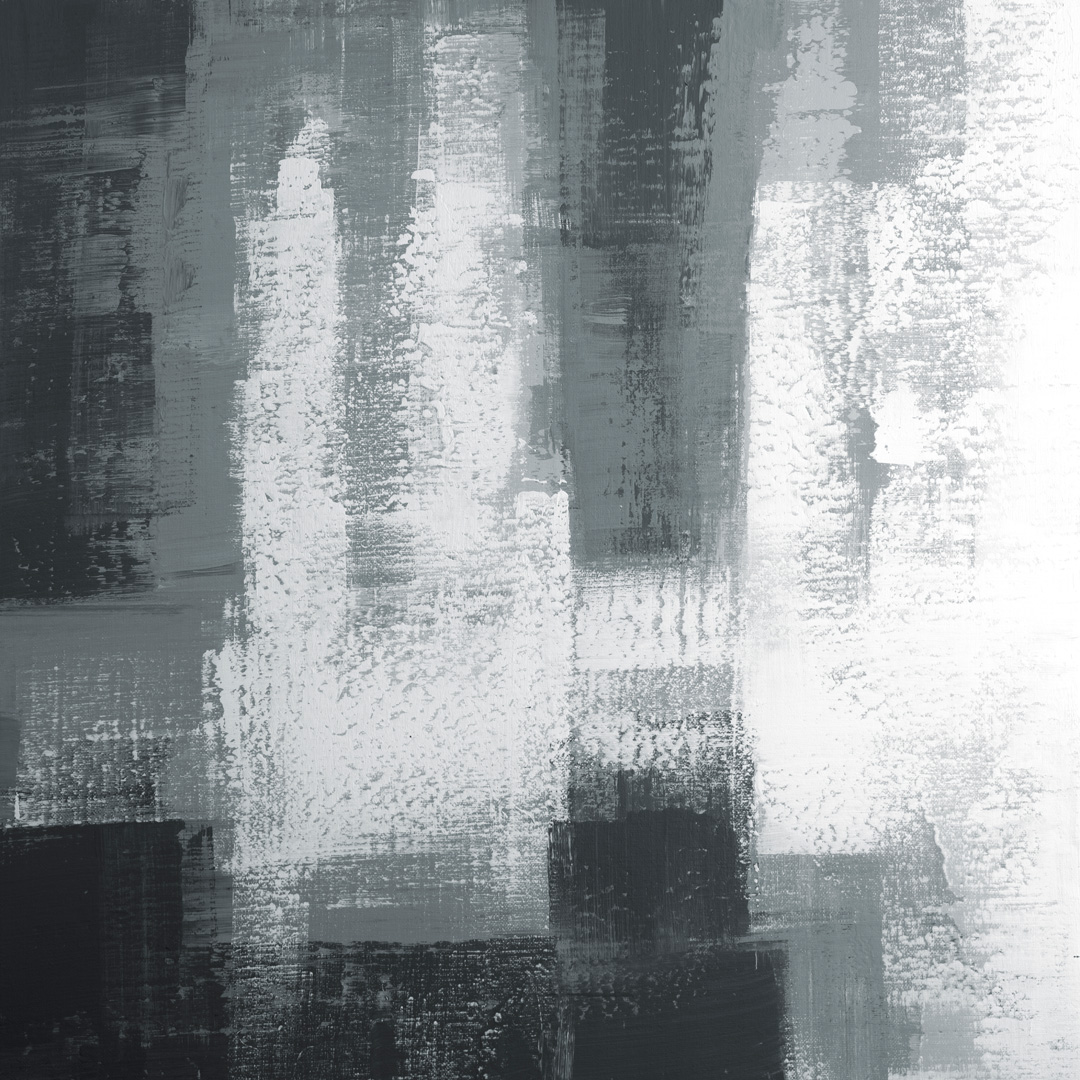 Diptych Black and White 07102002, Acrylfarbe auf Leinwand, 100 x 100 CM., 2020, © Ernest Bisaev